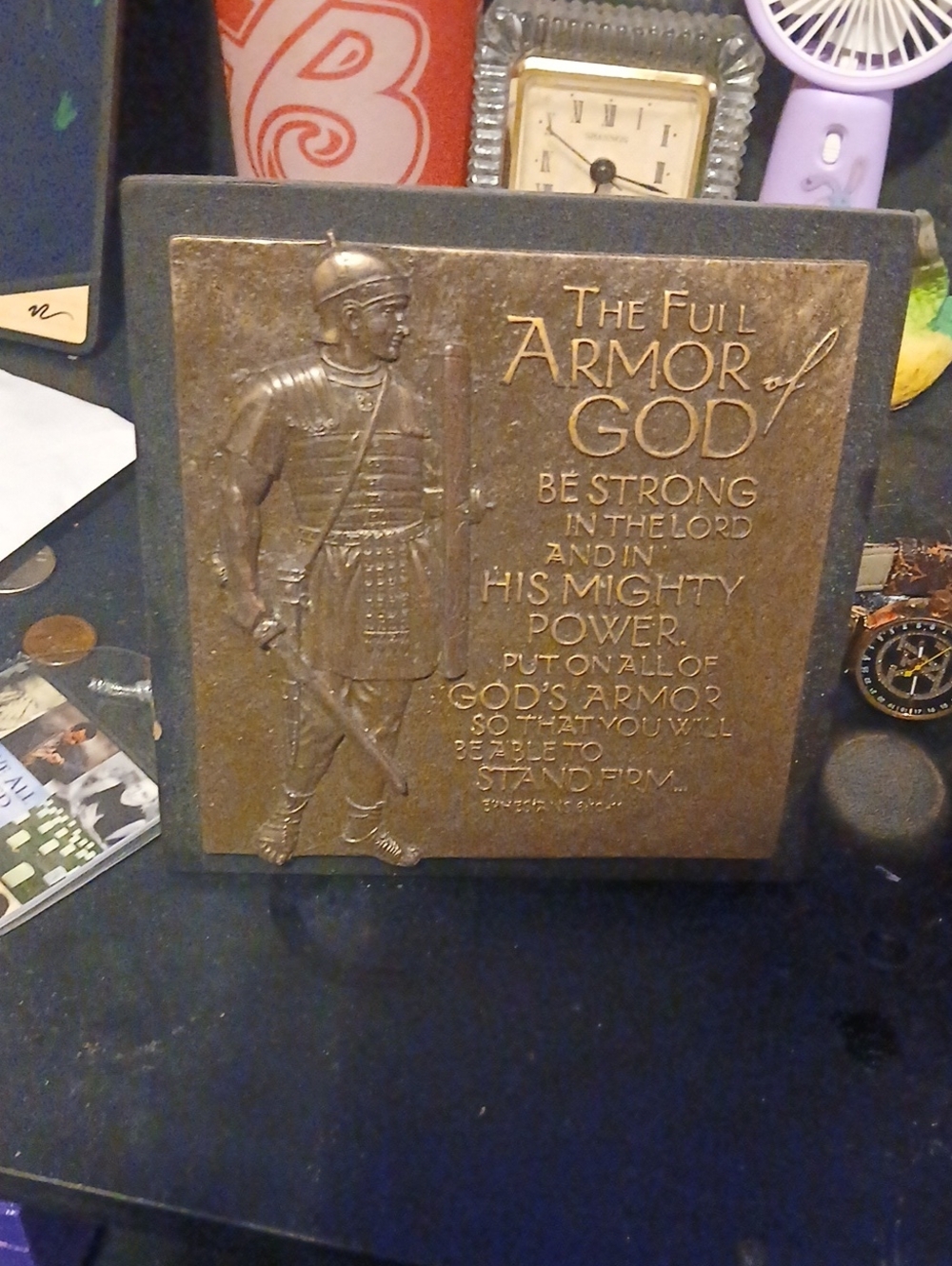 The Full Armor of God Wall Plaque - Bronze Finish